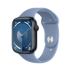 Apple Watch Series 9 GPS 45mm Midnight Alu. Case w. Winter Blue Sport Band S/M