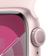 Apple Watch Series 9 GPS 45mm Pink Aluminum Case w. Light Pink Sport Band - M/L (MR9H3)
