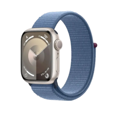 Apple Watch Series 9 GPS 41mm Starlight Aluminium with Winter Blue Sport Loop (MR9K3)