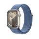 Apple Watch Series 9 GPS 41mm Starlight Aluminium with Winter Blue Sport Loop
