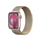 Apple Watch Series 9 GPS + Cellular 41mm Pink Alu. Case w. Gold Milanese Loop
