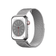 Apple Watch Series 9 GPS + Cellular 41mm Silver S. Steel Case w. Silver Milanese Loop