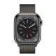 Apple Watch Series 8 GPS + Cellular 41mm Graphite S. Steel Case w. Graphite Milanese Loop