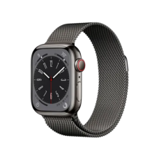 Apple Watch Series 9 GPS + Cellular 45mm Graphite S. Steel Case w. Graphite Milanese Loop (MRMX3)