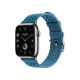 Apple Watch Hermès Series 9 GPS + Cellular 45mm Silver Stainless Steel Case with Bleu Jean Tricot Single Tour