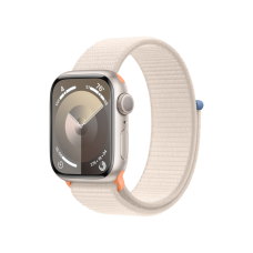 Apple Watch Series 9 GPS 45mm Starlight Aluminum Case w. Starlight Sport Loop (MR983)