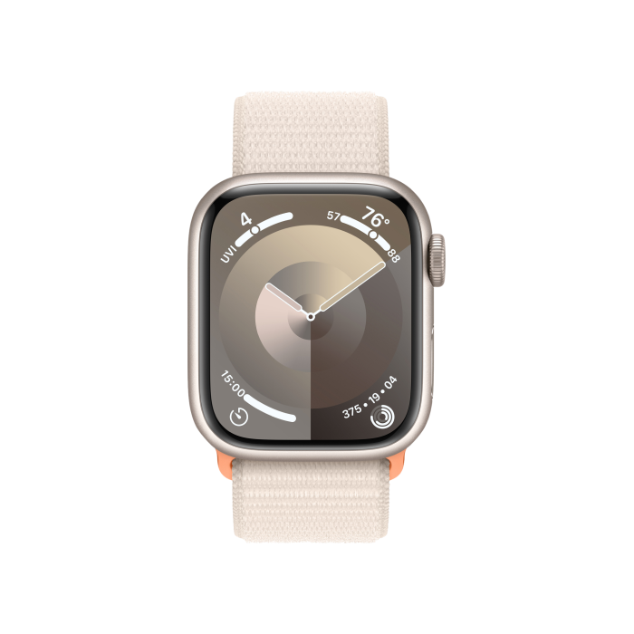 Apple Watch Series 9 GPS 41mm Starlight Aluminum Case w. Starlight S. Loop (MR8V3)