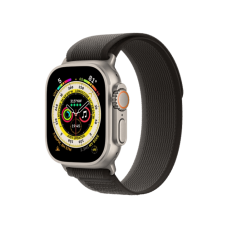 Apple Watch Ultra GPS + Cellular 49mm Titanium Case with Black/Gray Trail Loop - S/M (MQF43/MQFW3)