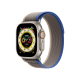 Apple Watch Ultra GPS + Cellular 49mm Titanium Case with Blue/Gray Trail Loop - M/L (MQF33/MQEJ3/MQFV3)