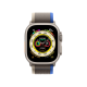 Apple Watch Ultra GPS + Cellular 49mm Titanium Case with Blue/Gray Trail Loop - M/L (MQF33/MQEJ3/MQFV3)