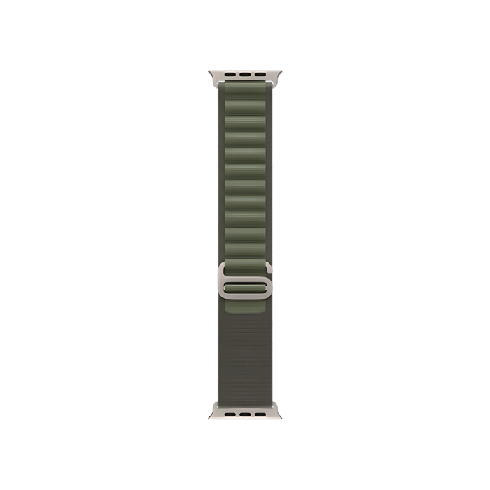 Apple Watch Ultra GPS + Cellular 49mm Titanium Case with Green Alpine Loop - Small (MNHC3/MNHJ3)