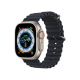 Apple Watch Ultra GPS + Cellular 49mm Titanium Case with Midnight Ocean Band (MQET3/MQFK3)