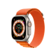 Apple Watch Ultra GPS + Cellular 49mm Titanium Case with Orange Alpine Loop - Large (MQEV3/MQFM3)