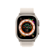 Apple Watch Ultra GPS + Cellular 49mm Titanium Case with Starlight Alpine Loop - Medium (MQF03/MQFR3)