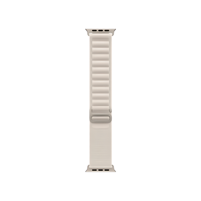 Apple Watch Ultra GPS + Cellular 49mm Titanium Case with Starlight Alpine Loop - Medium (MQF03/MQFR3)