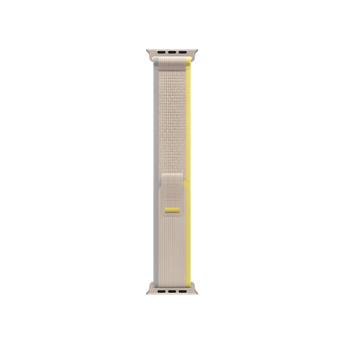 Apple Watch Ultra GPS + Cellular 49mm Titanium Case with Yellow/Beige Trail Loop - M/L (MQF23/MQFU3)