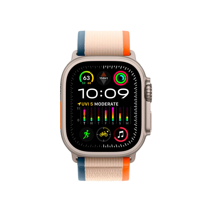 Apple Watch Ultra 2 GPS + Cellular 49mm Titanium Case with Orange/Beige Trail Loop - M/L (Вживаний)