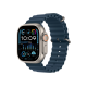 Apple Watch Ultra 2 49mm GPS + LTE Natural Titanium Case w. Navy Ocean Band