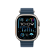 Apple Watch Ultra 2 49mm GPS + LTE Natural Titanium Case w. Navy Ocean Band