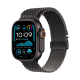 Apple Watch Ultra 2 49mm GPS + LTE Black Titanium Case with Black Titanium Milanese Loop Small
