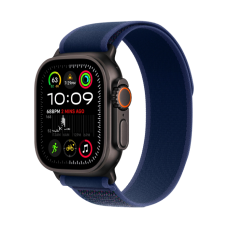 Apple Watch Ultra 2 49mm GPS + LTE Black Titanium Case with Blue Trail Loop S/M