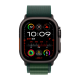 Apple Watch Ultra 2 49mm GPS + LTE Black Titanium Case with Dark Green Alpine Loop Medium