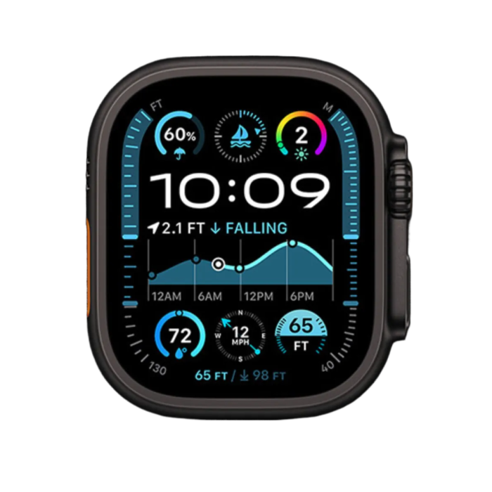Apple Watch Ultra 2 49mm GPS + LTE Black Titanium Case with Green Trail Loop M/L
