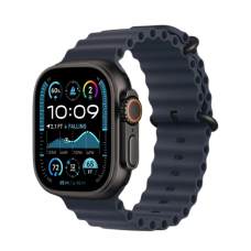Apple Watch Ultra 2 49mm GPS + LTE Black Titanium Case with Navy Ocean Band