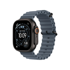 Apple Watch Ultra 3 GPS + LTE, 49mm Black Titanium Case with Anchor Blue Ocean Band