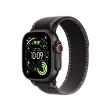 Apple Watch Ultra 3 GPS + LTE, 49mm Black Titanium Case with Black/Charcoal Trail Loop - M/L