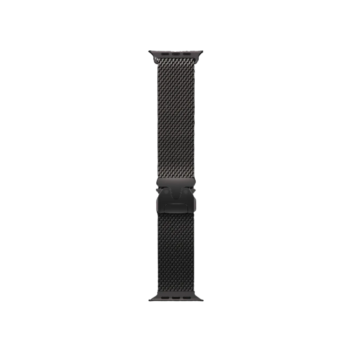 Apple Watch Ultra 3 GPS + LTE, 49mm Black Titanium Case with Black Titanium Milanese Loop - Medium