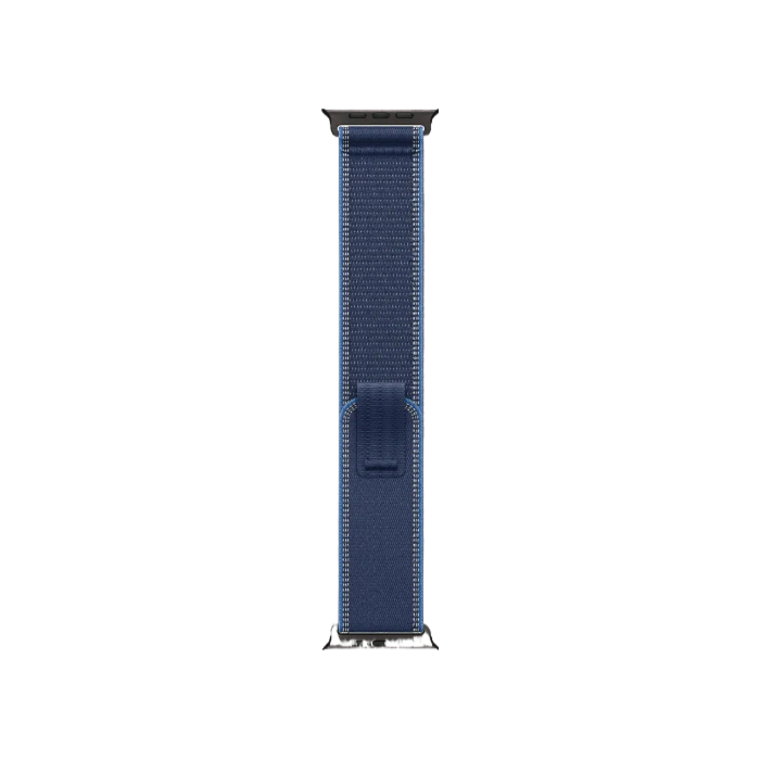 Apple Watch Ultra 3 GPS + LTE, 49mm Black Titanium Case with Blue/Bright Blue Trail Loop - M/L