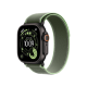 Apple Watch Ultra 3 GPS + LTE, 49mm Black Titanium Case with Green/Neon Trail Loop - S/M