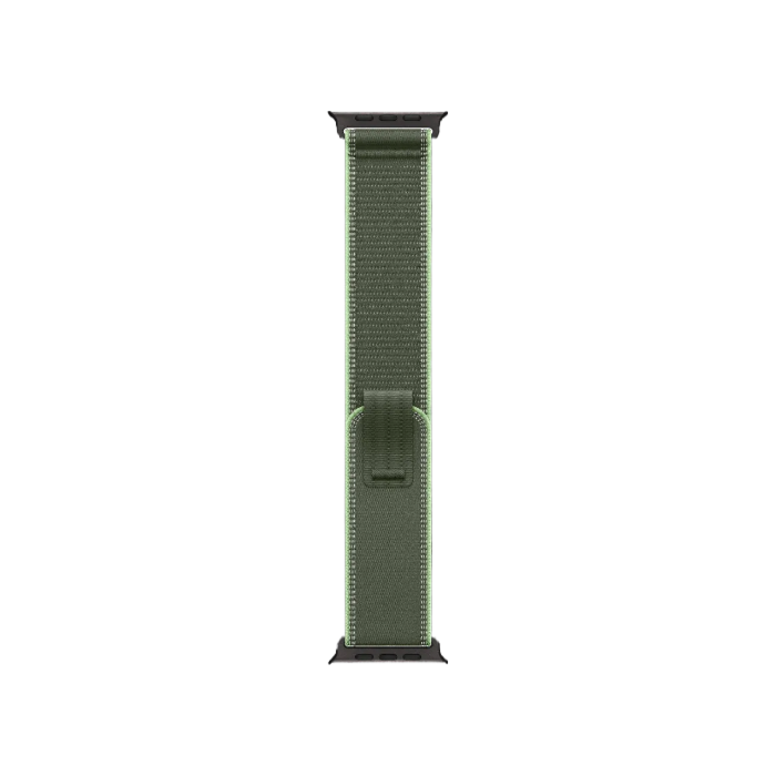 Apple Watch Ultra 3 GPS + LTE, 49mm Black Titanium Case with Green/Neon Trail Loop - S/M