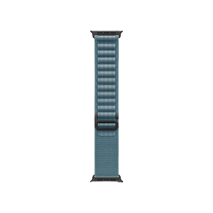 Apple Watch Ultra 3 GPS + LTE, 49mm Black Titanium Case with Light Blue Alpine Loop - Medium