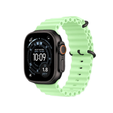 Apple Watch Ultra 3 GPS + LTE, 49mm Black Titanium Case with Neon Green Ocean Band