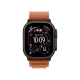 Apple Watch Ultra 3 GPS + LTE, 49mm Black Titanium Case with Terra Cotta Alpine Loop - Small
