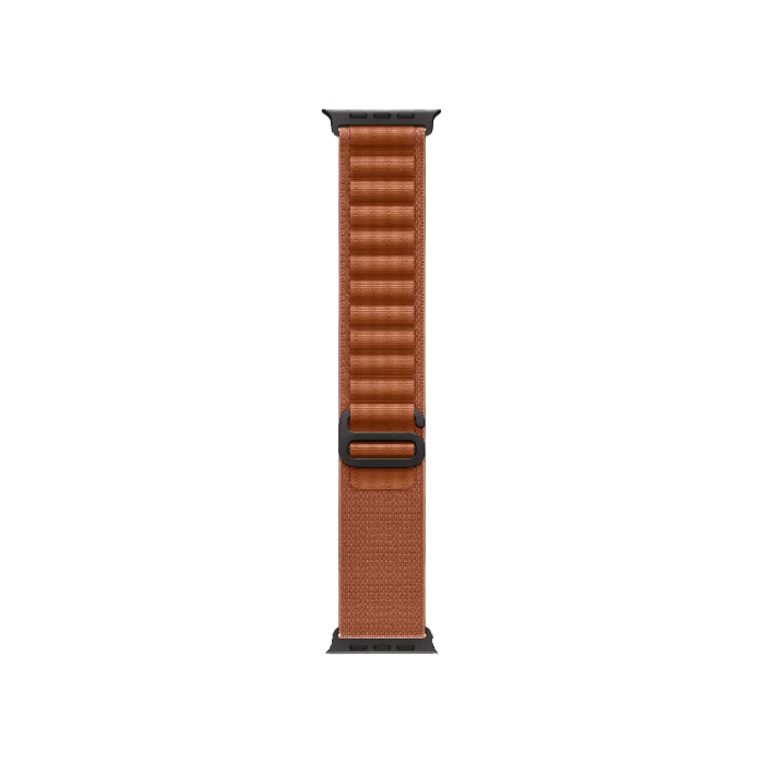 Apple Watch Ultra 3 GPS + LTE, 49mm Black Titanium Case with Terra Cotta Alpine Loop - Small