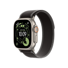 Apple Watch Ultra 3 GPS + LTE, 49mm Natural Titanium Case with Black/Charcoal Trail Loop - M/L