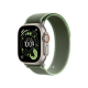Apple Watch Ultra 3 GPS + LTE, 49mm Natural Titanium Case with Green/Neon Trail Loop - S/M