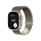 Apple Watch Ultra 3 GPS + LTE, 49mm Natural Titanium Case with Natural Titanium Milanese Loop - Medium