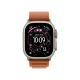 Apple Watch Ultra 3 GPS + LTE, 49mm Natural Titanium Case with Terra Cotta Alpine Loop - Large