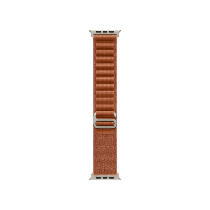 Apple Watch Ultra 3 GPS + LTE, 49mm Natural Titanium Case with Terra Cotta Alpine Loop - Large