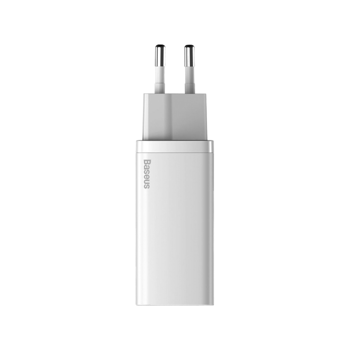 МЗП Baseus GaN2 Lite Quick Charger 65W (1 Type-C + 1 USB) white