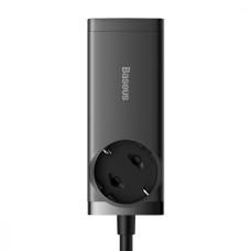 МЗП Baseus GaN3 Pro 100W (AC(EU)+2 USB+2 Type-C )  + Кабель Type-C to Type-C 100W(20V/5A) (1m) black