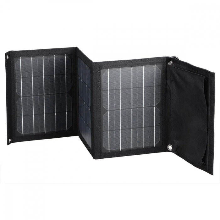 Портативна Сонячна Зарядна Станція Choetech 22W black